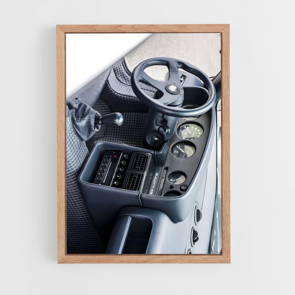 Poster Cockpit de Rêve – affiche Bugatti (vue 4)